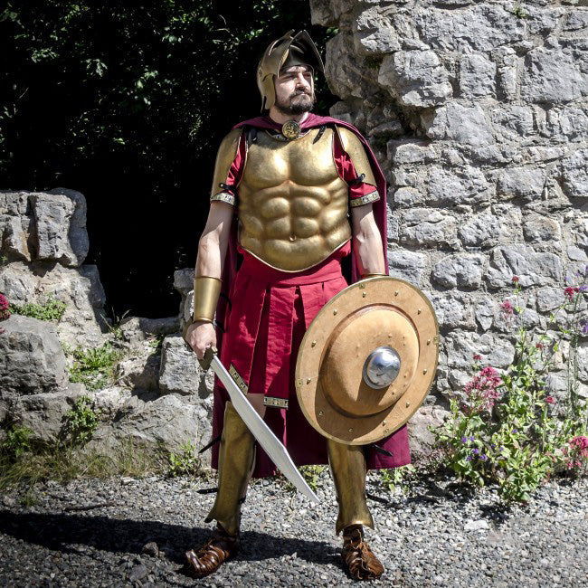 Bronze Hoplite Cuirass (Back & Breast Plates) on model
