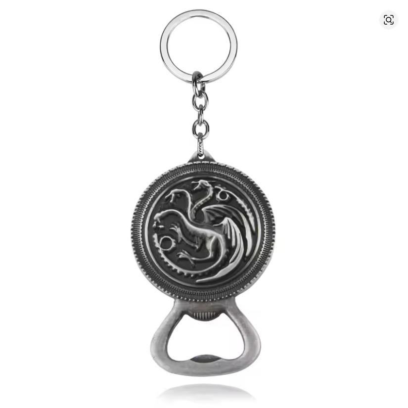 Game of Thrones Keyring - Fire and Blood - Targaryen