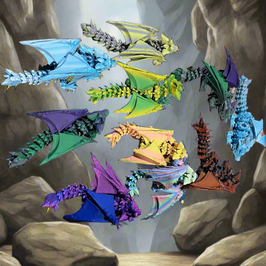 Baby Crystal Wolf Dragon