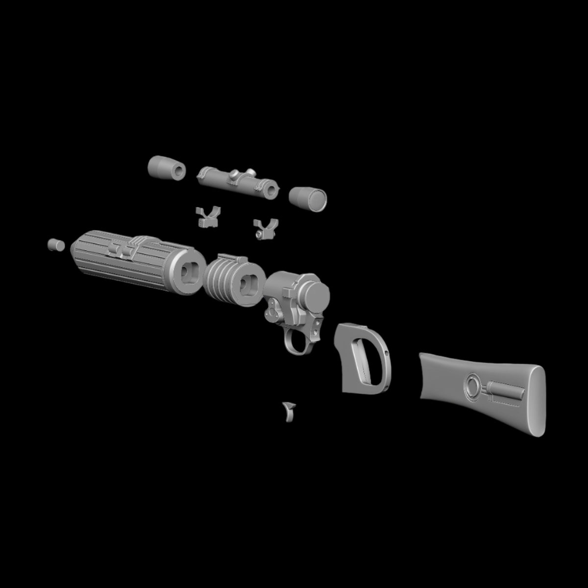 Boba Fett EE3 Blaster - Printed DIY
