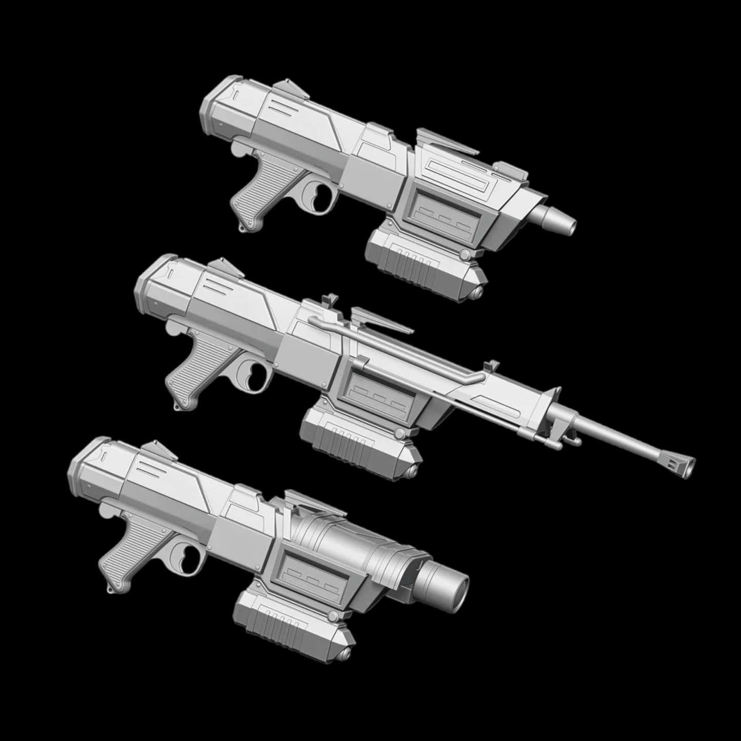 DC-17M Republic Commando Blaster - Printed DIY