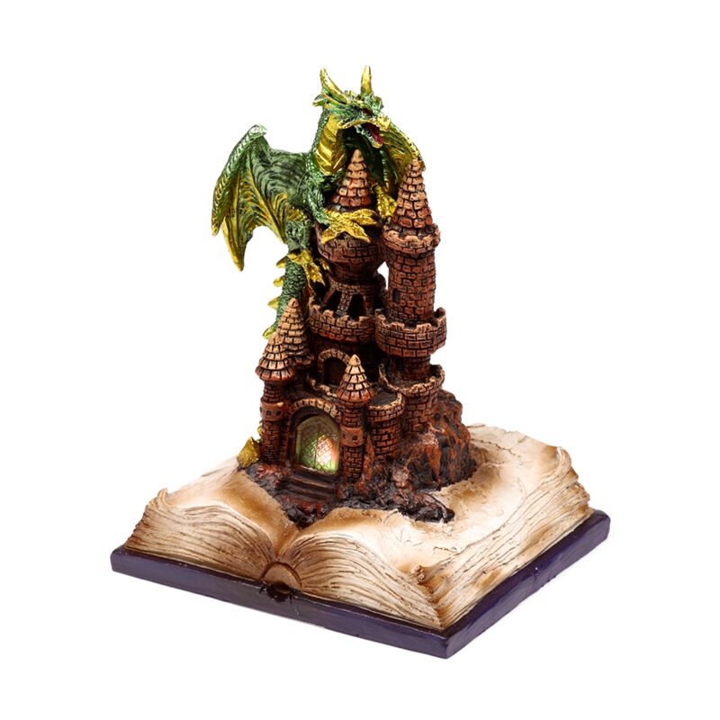 Dark Legends LED Enchanted Fairytale Castle Earth Dragon