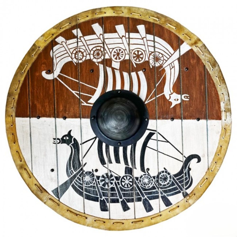 Drakens Viking Raider Ship Shield - 80cm