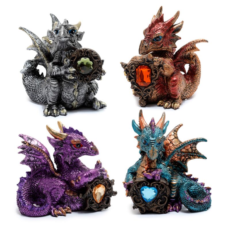 Elements Gemstone Protector Dragon - 10cm