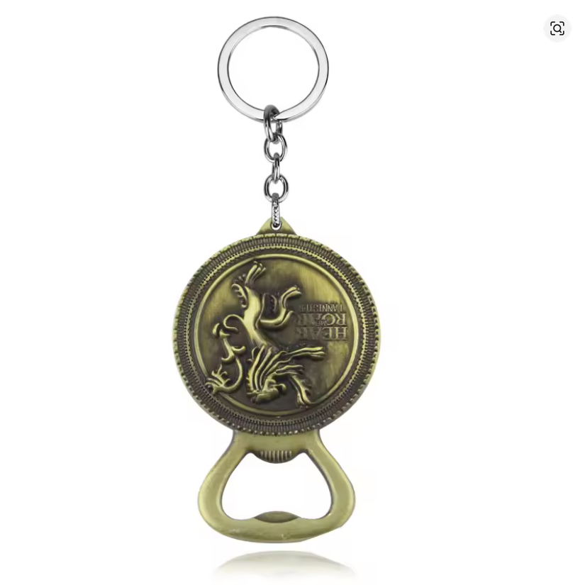 Game of Thrones Keyring - Hear Me Roar - Lannister