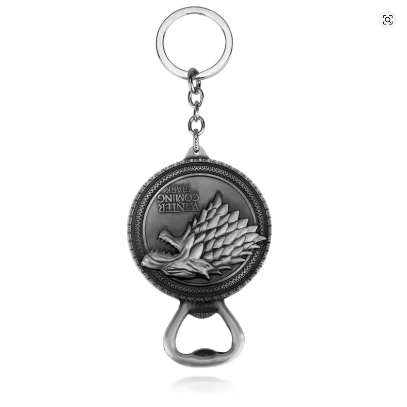 Game of Thrones Keyring - Winter is Coming - Stark
