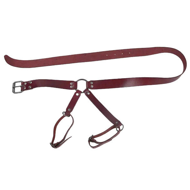 Late Medieval Sword Belt - PU Leather Red