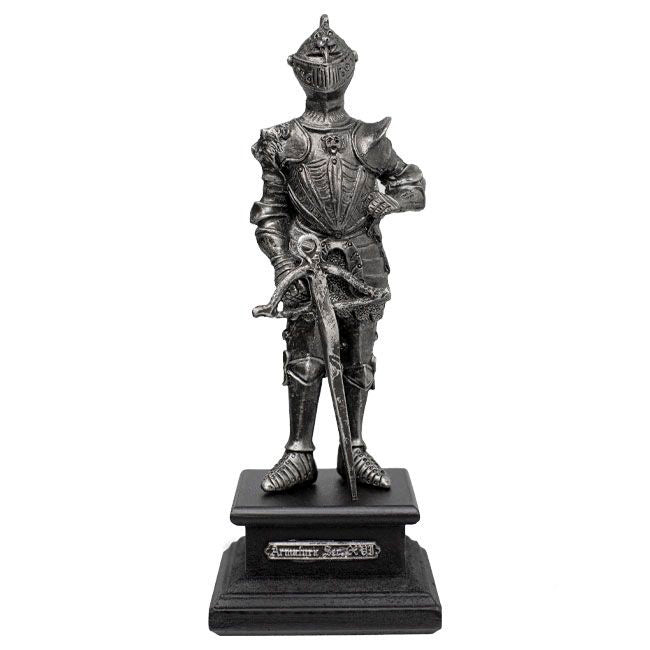 Miniature Pewter Knight with Crossbow