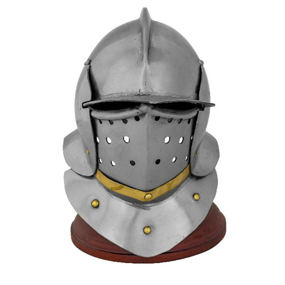Miniature Tudor Burgonet - with Stand