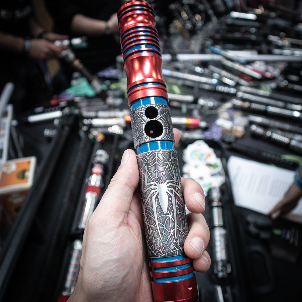 Spider-Man Etched Lightsaber Hilt