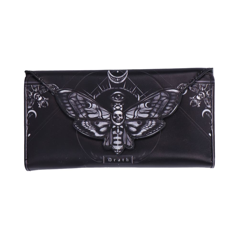 Deathâ€™s Head Moth Embossed Purse 18.5cm