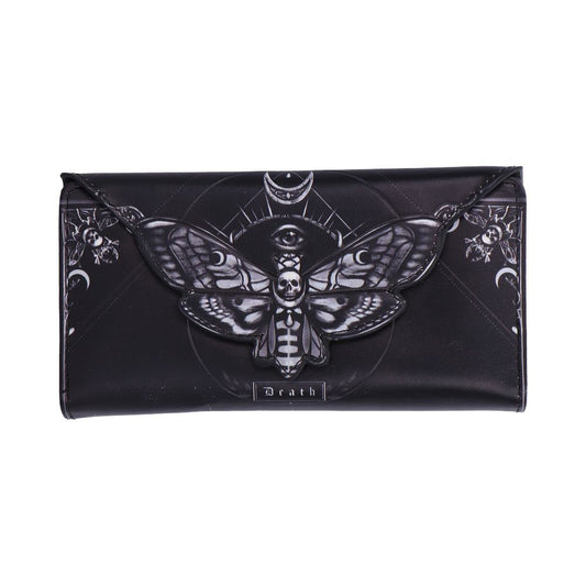 Deathâ€™s Head Moth Embossed Purse 18.5cm