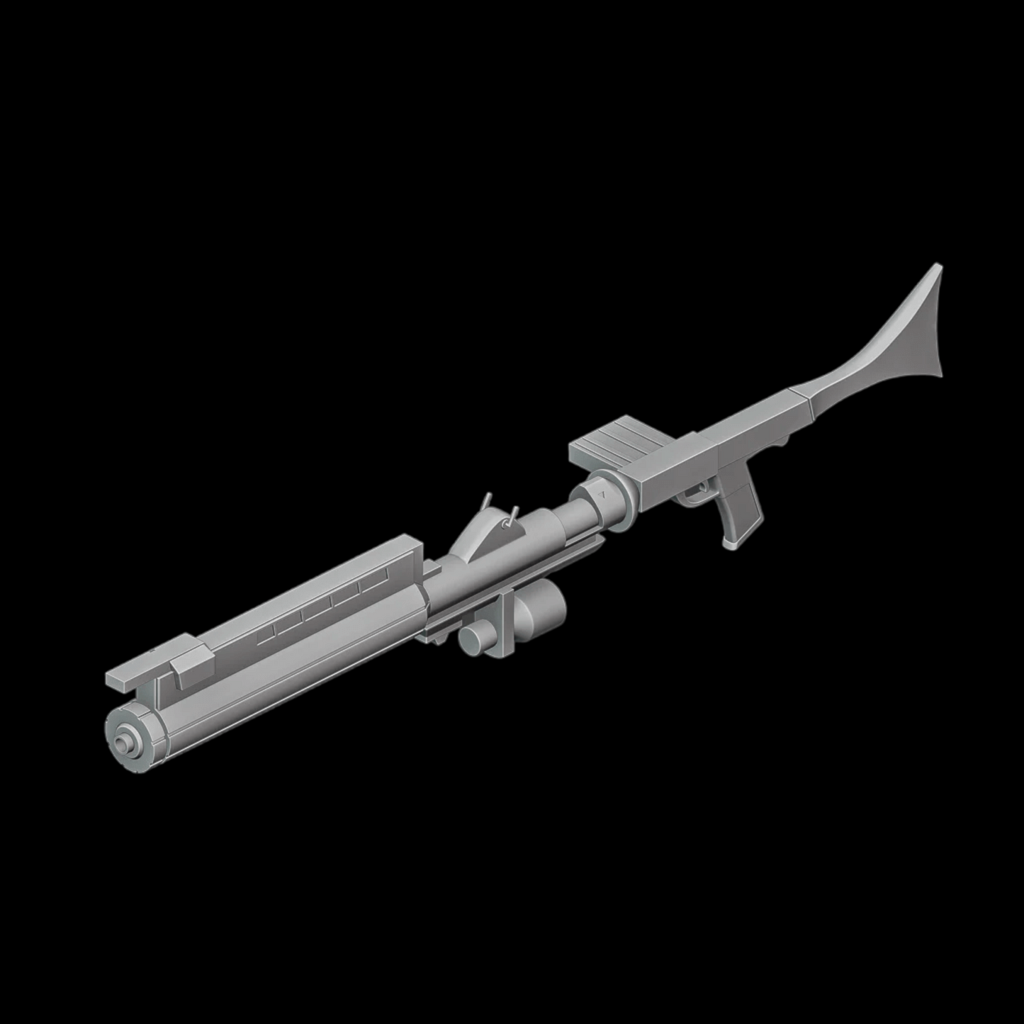 DC-15A Blaster Rifle Animated - Printed DIY